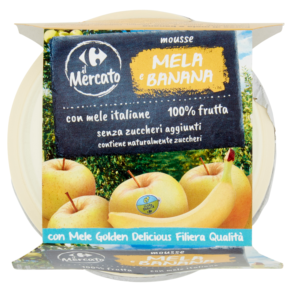 Carrefour il Mercato mousse Mela e Banana 2 x 100 g