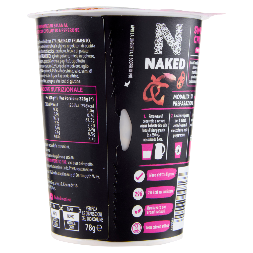 Naked Thai Style Sweet Chilli Noodles 78 g