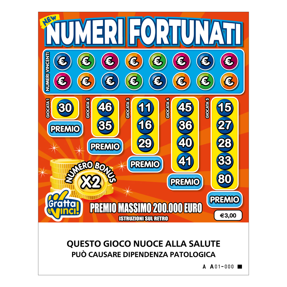Gratta e Vinci Numeri Fortunati New