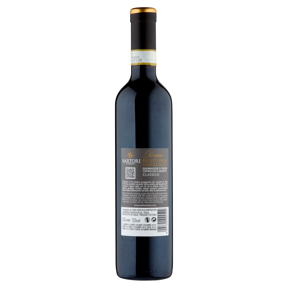 Sartori di Verona Recioto della Valpolicella DOCG Classico Rerum 500 ml
