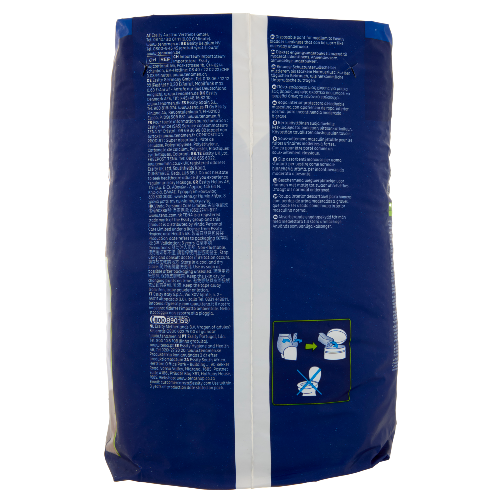 Tena Men Active Fit Pants Plus L/XL 8 pz