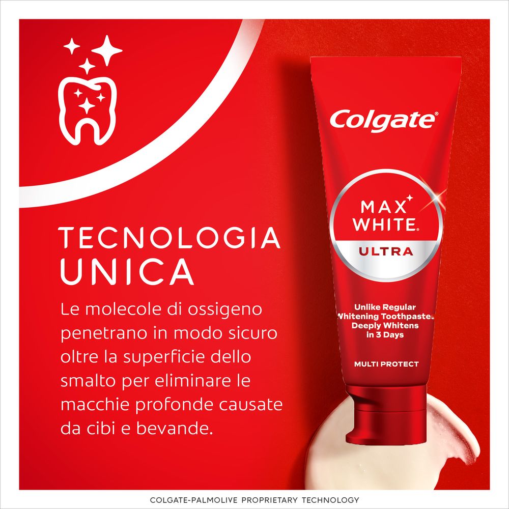 Colgate dentifricio sbiancante Max White Ultra Multiprotect 50 ml