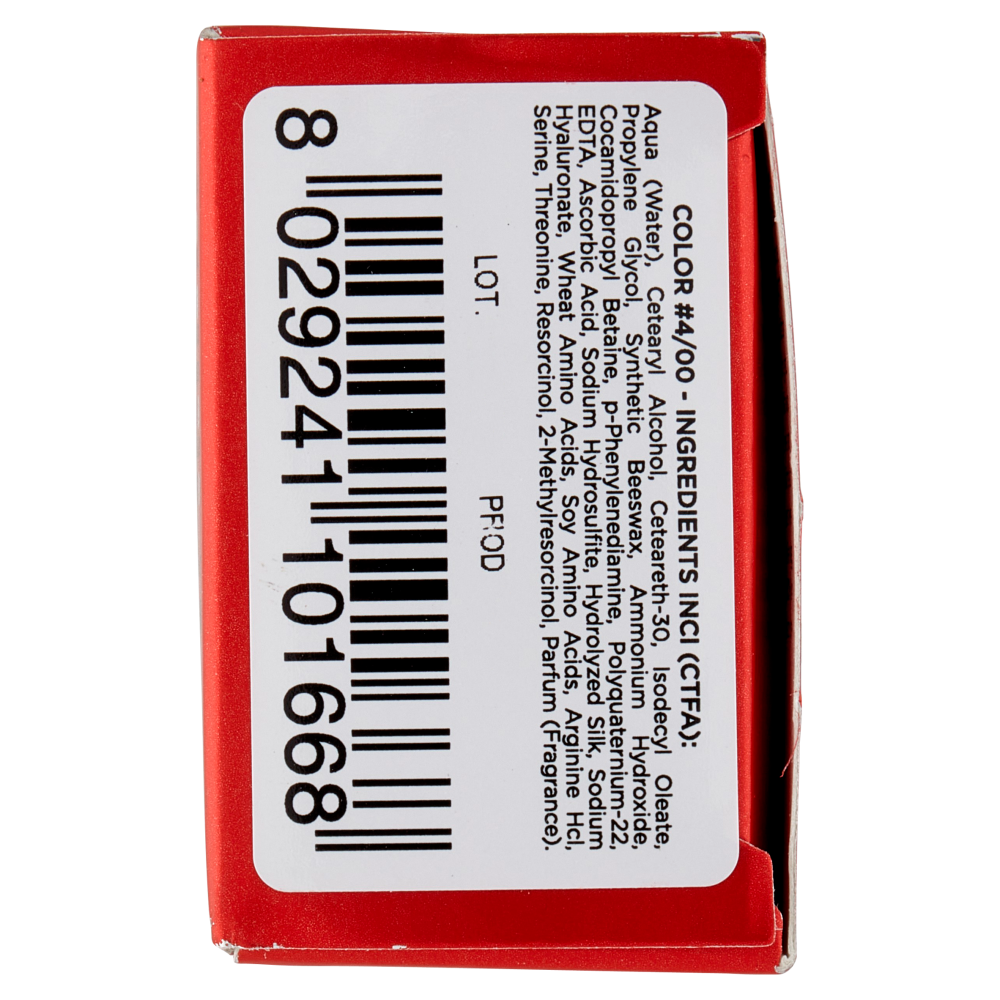 Vitalcare Professional Crema Colorante Capelli Permanente 4/00 Castano 100 ml