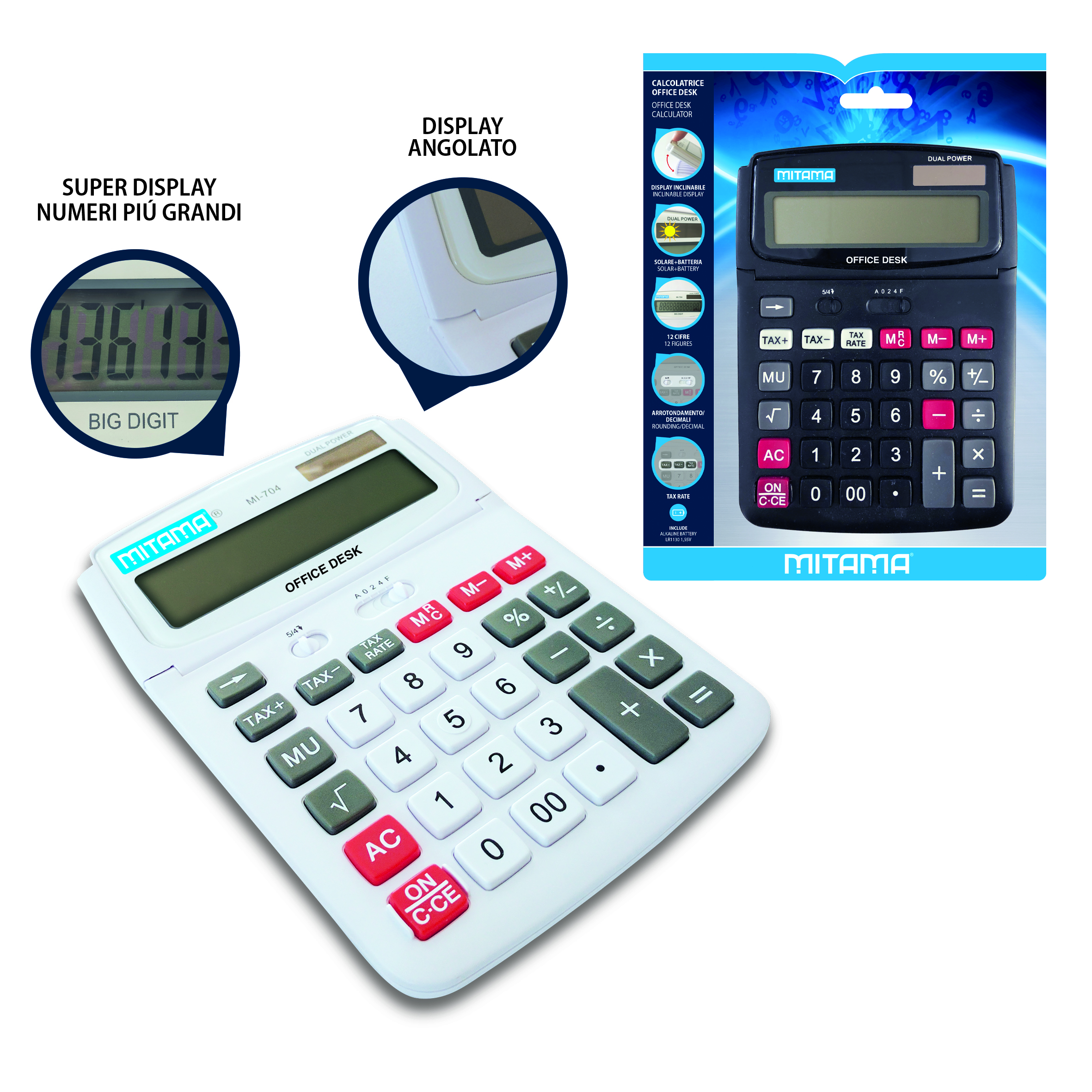 Mitama Calcolatrice Office Desk Genius