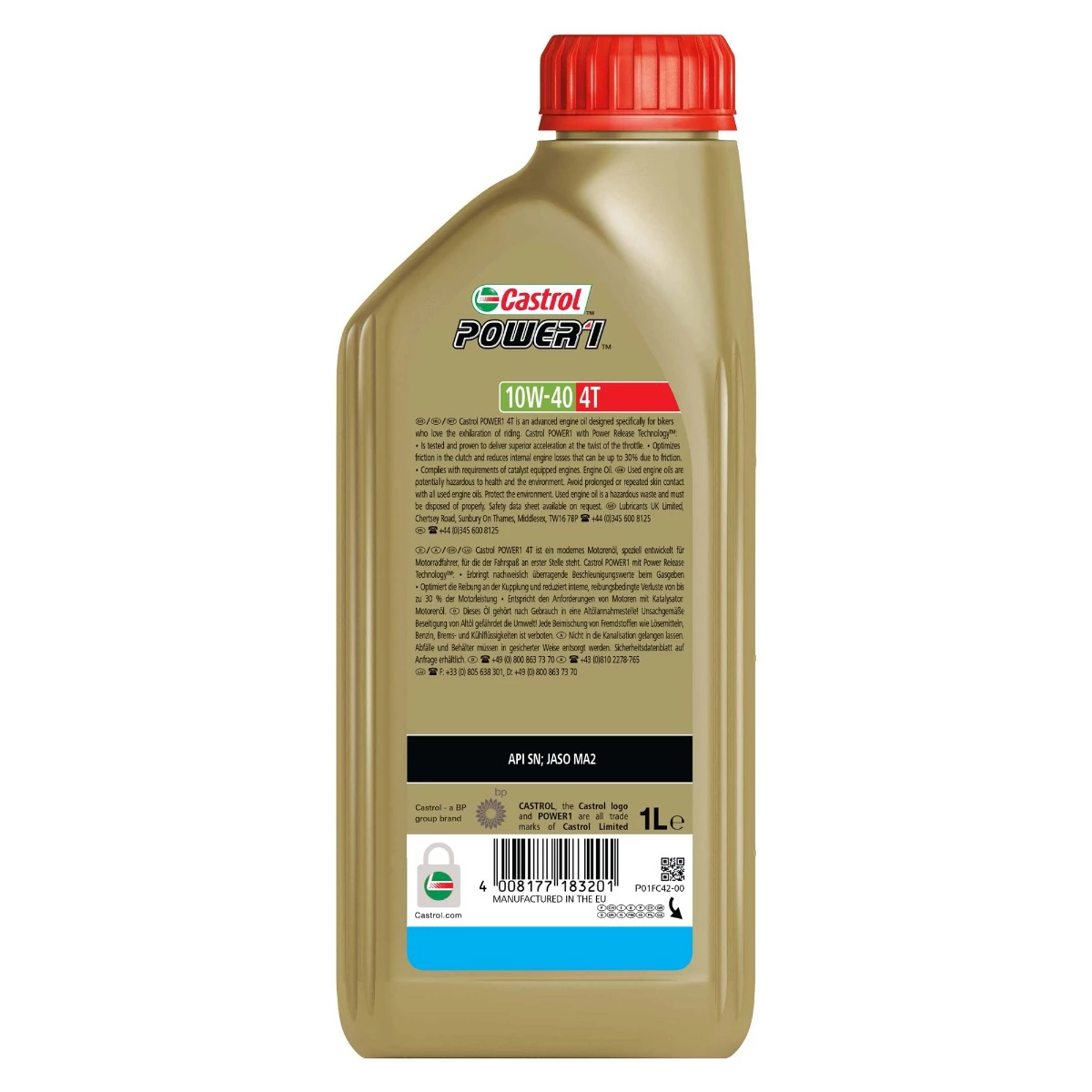 Castrol Power1 4T 10W-40 olio per motore 1 L Motocicletta