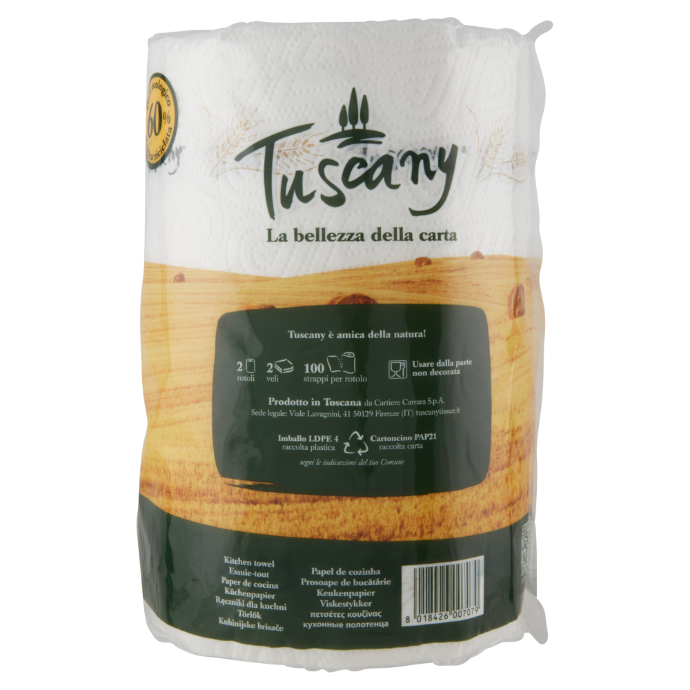Tuscany asciugatutto maxi rotoli 2 pz