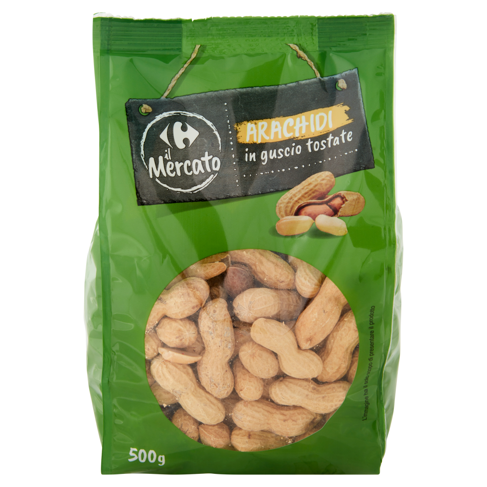 Carrefour il Mercato Arachidi in guscio tostate 500 g