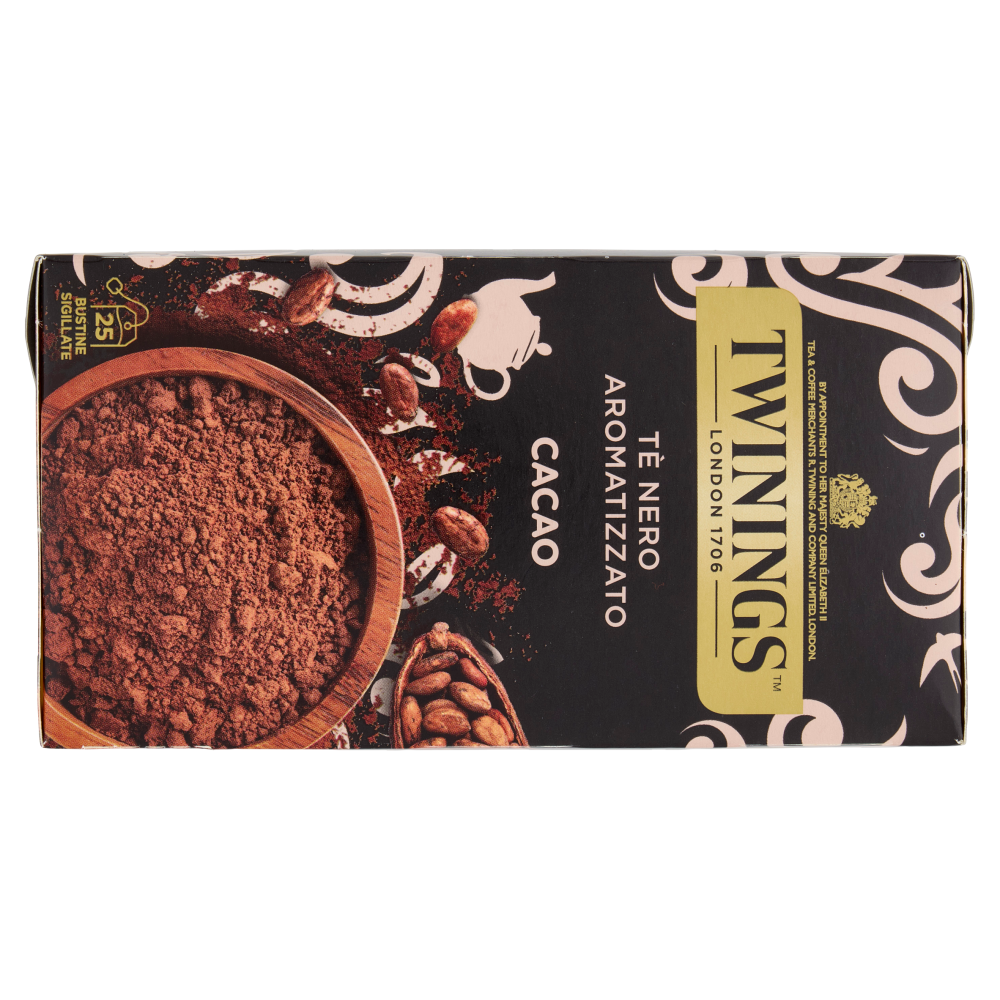 Twinings Cacao Tè Nero aromatizzato 25 filtri The 50 g