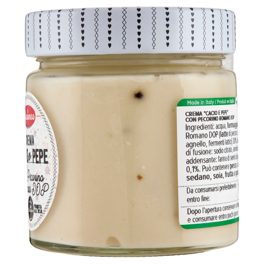 cascina San Cassiano La Dispensa Crema Cacio e Pepe con Pecorino Romano DOP 190 g