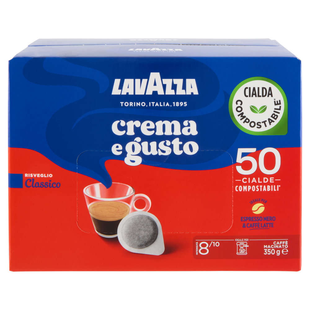 Lavazza crema e gusto Classico 50 Cialde Compostabili* 350 g