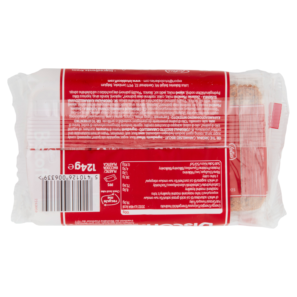 Lotus Biscoff 8 snack packs 124 g