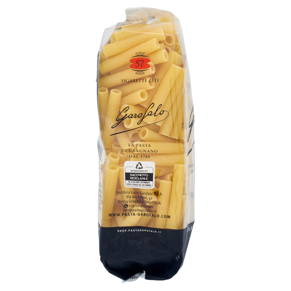 Garofalo Sigarette Ziti 57 Pasta di Gragnano IGP 500 g