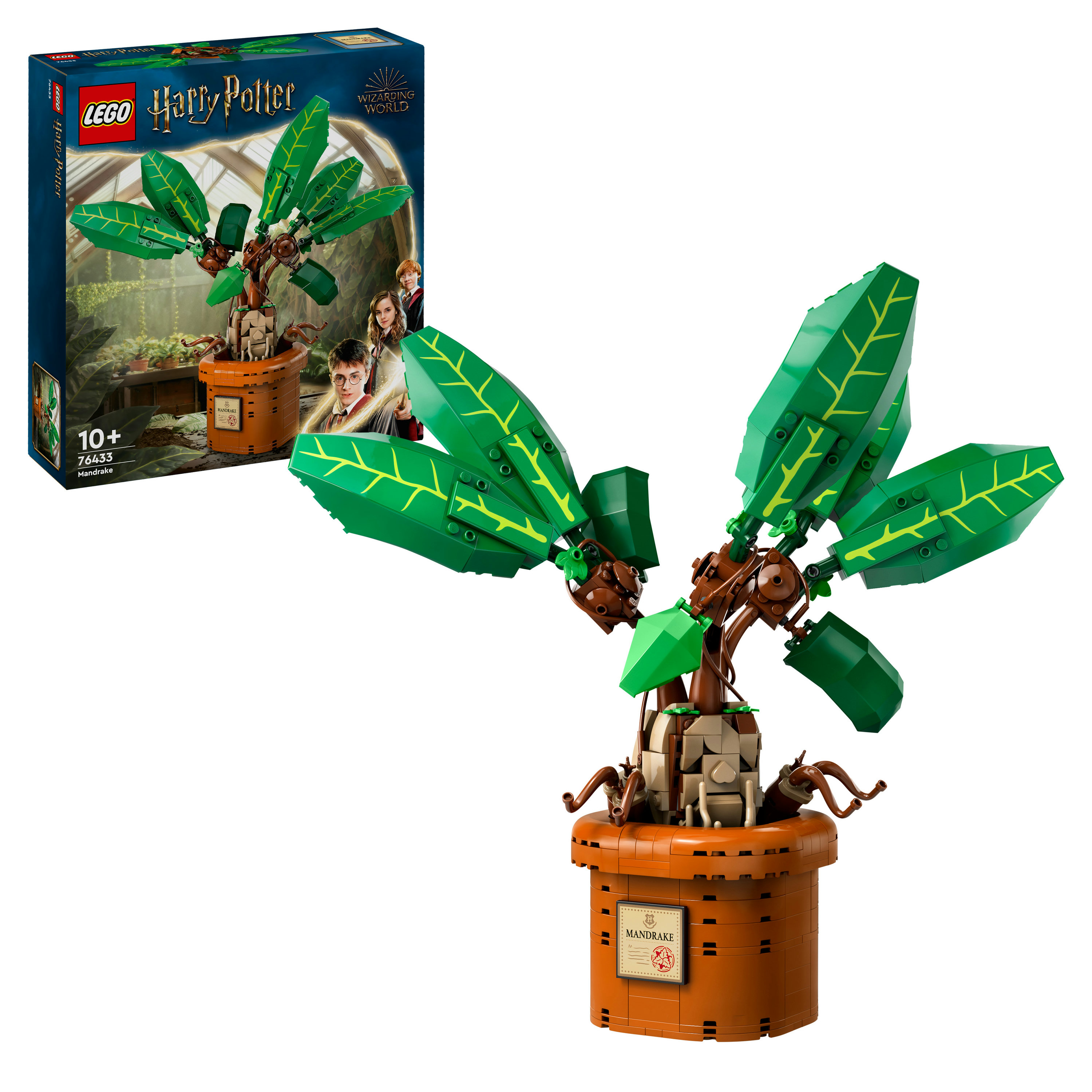 LEGO Harry Potter 76433 Mandragola, Personaggio Giocattolo da Costruire con Arti Mobili, Giochi per Bambini10+ da Collezione
