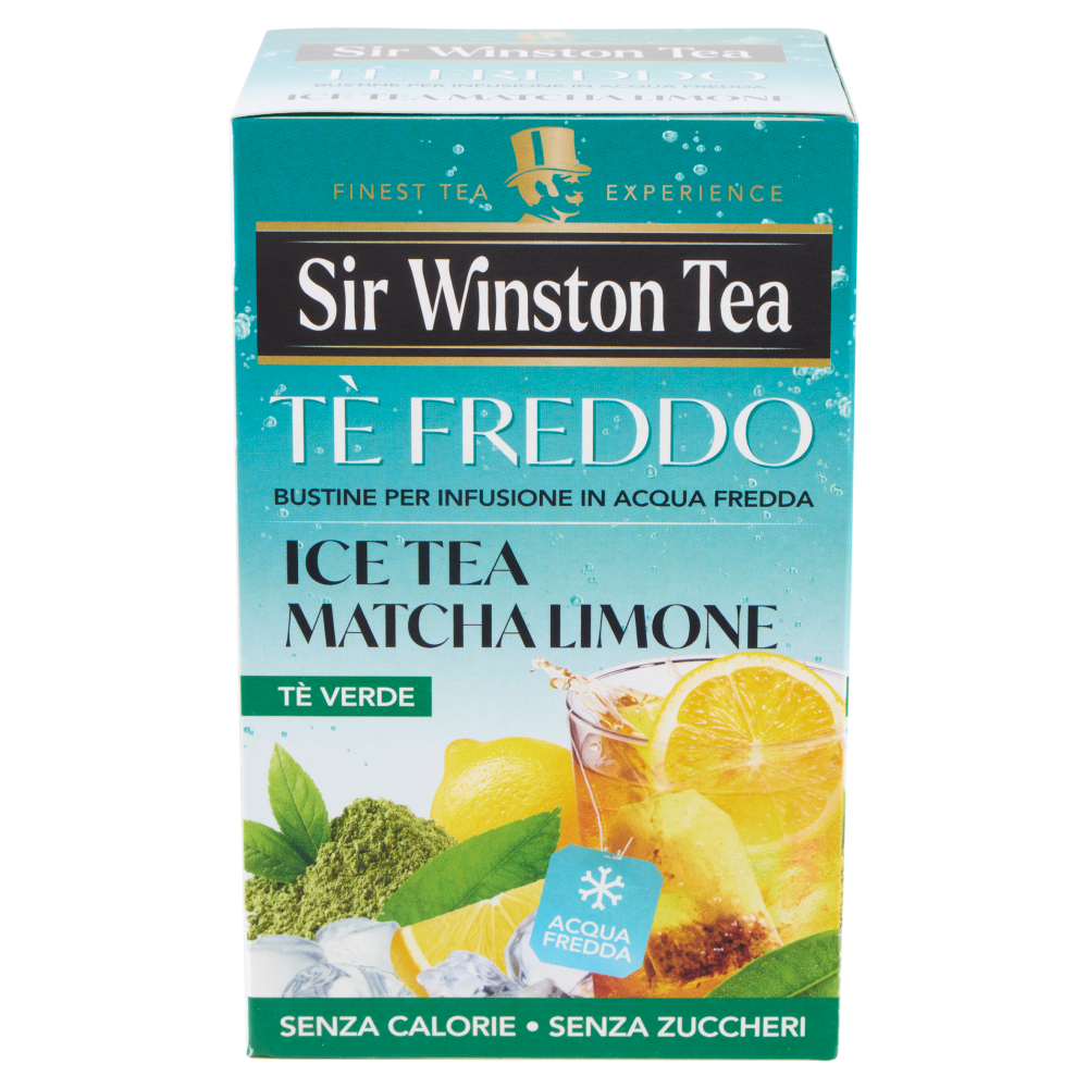 Sir Winston Tea T&egrave; Freddo Ice Tea Matcha Limone 18 x 2,5 g
