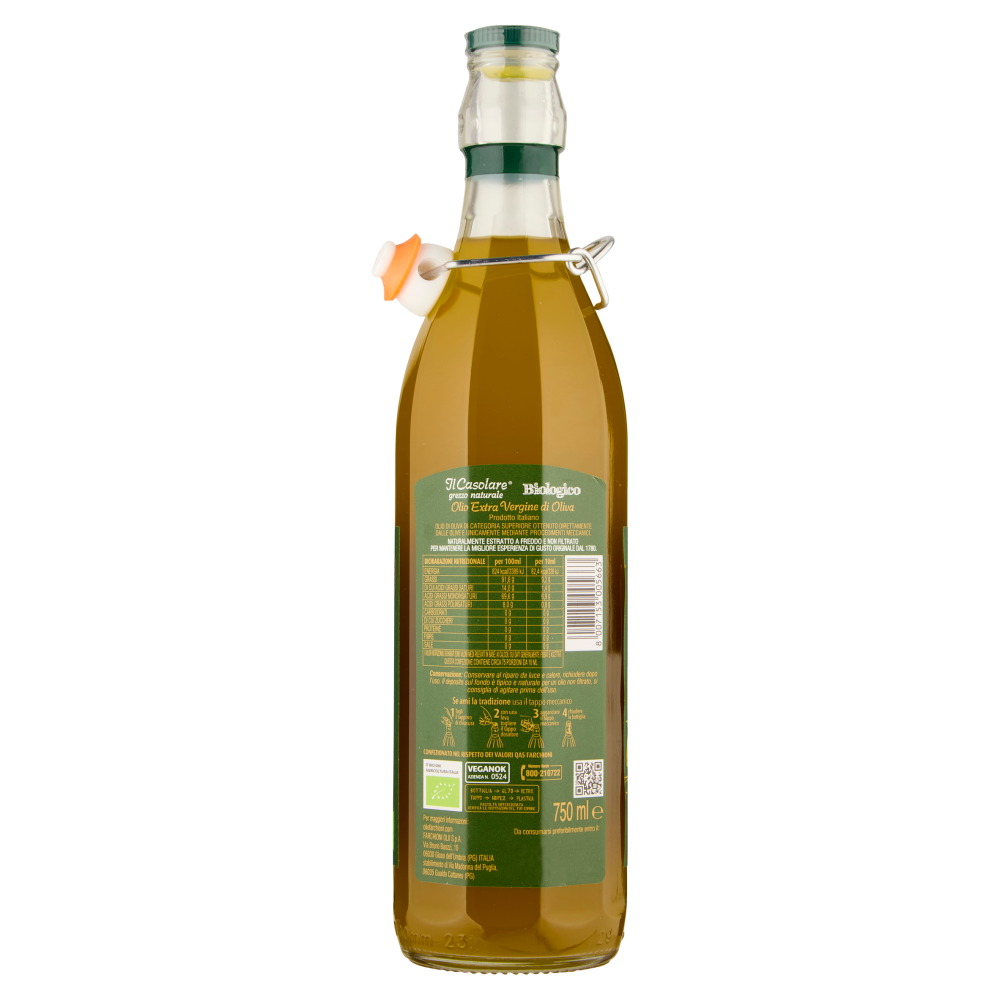 Farchioni Il Casolare grezzo naturale Biologico Olio Extra Vergine di Oliva 750 ml