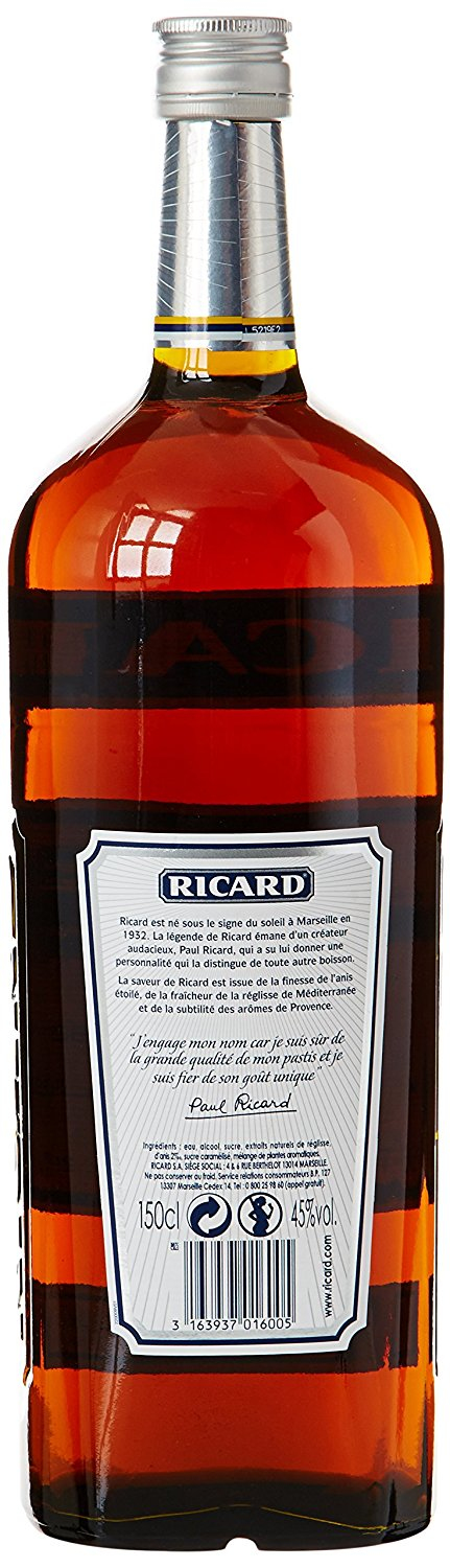 Ricard Pastis de Marseille liquore 1,5 L Alle erbe