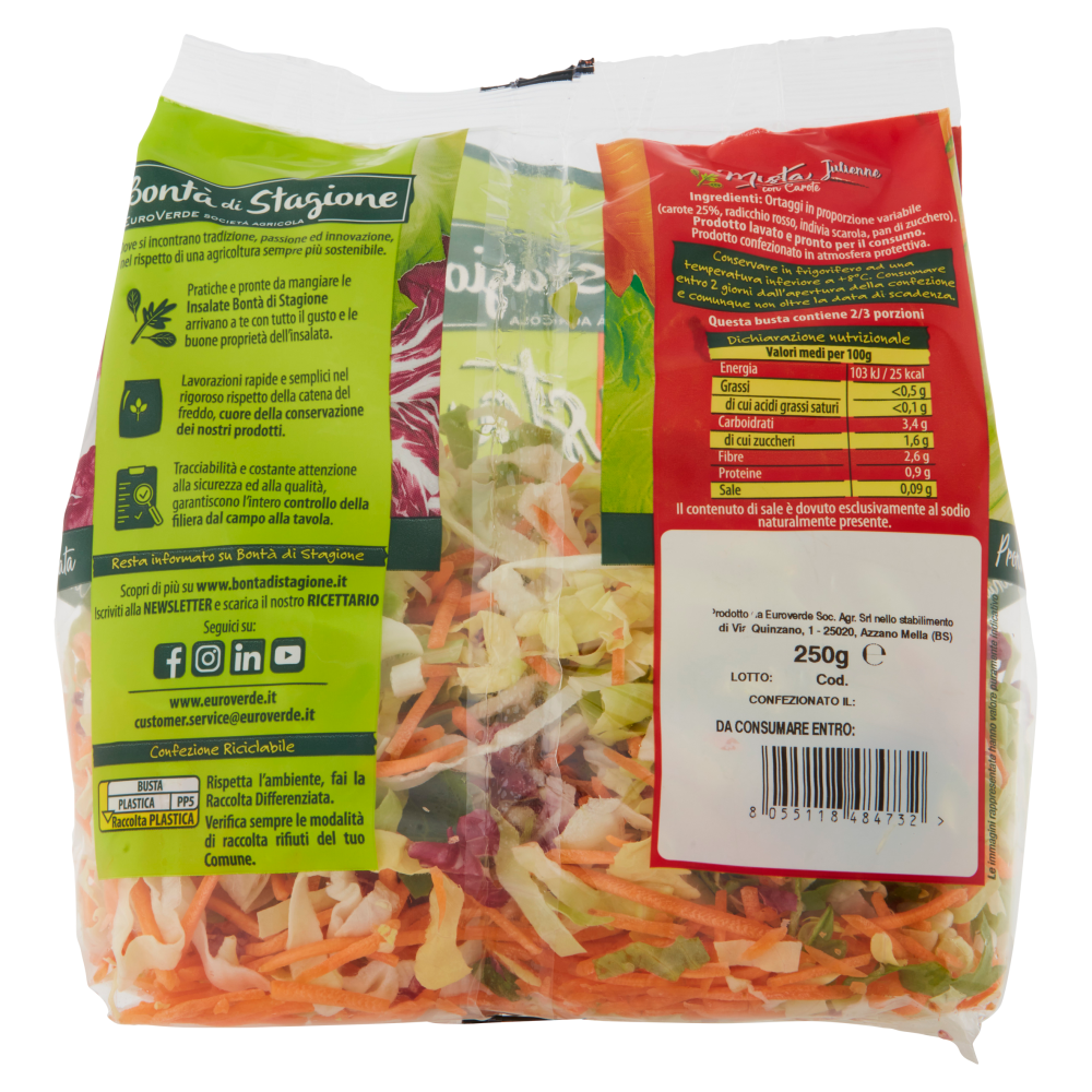 Bontà di Stagione Mista Julienne con Carote 250 g