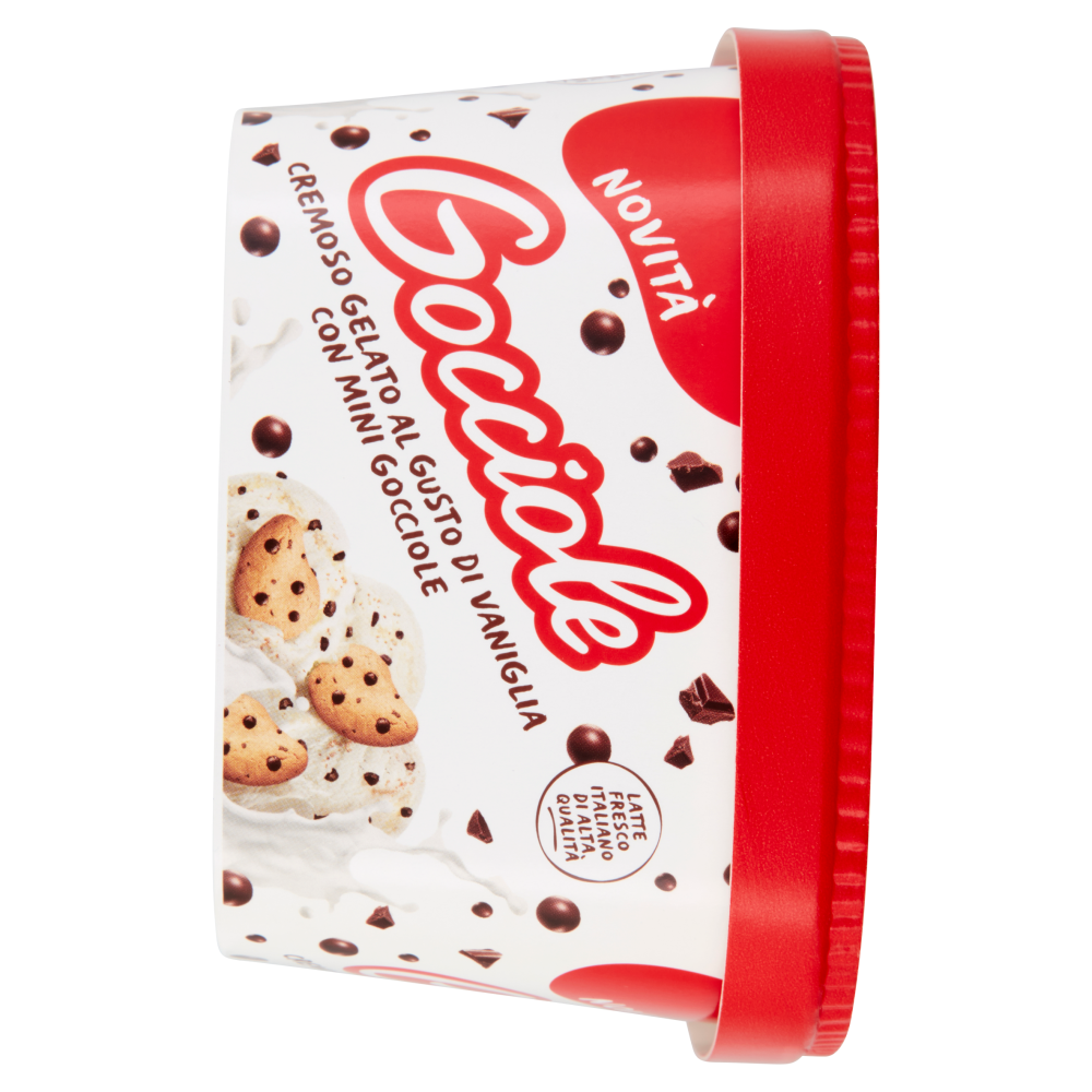 Gocciole Cremoso Gelato al Gusto di Vaniglia con Mini Gocciole 435 g
