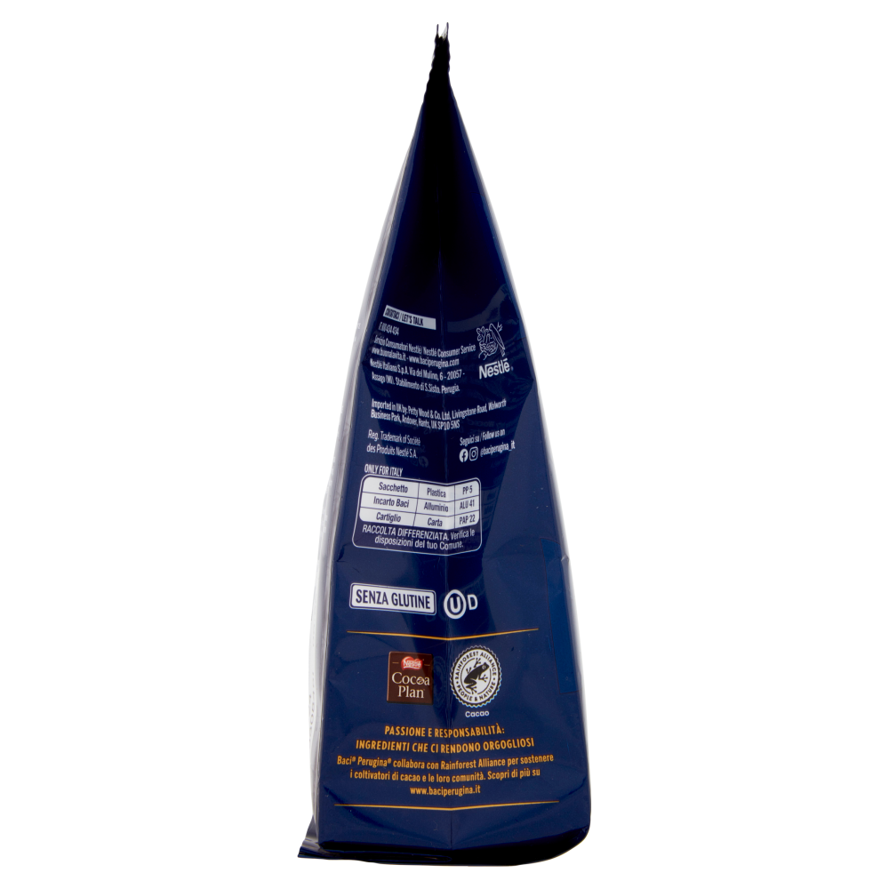 BACI PERUGINA Cioccolatini Fondenti ripieni al Gianduia Sacchetto 125g