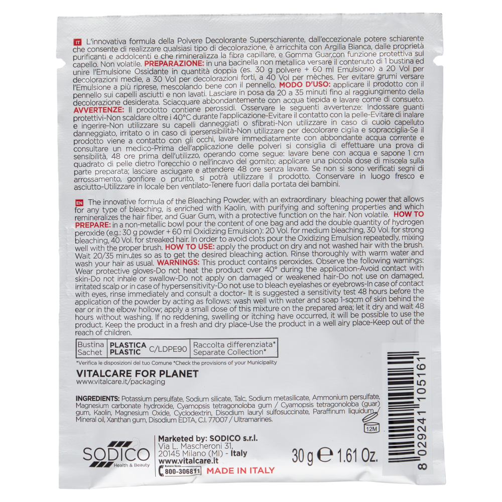 Vitalcare Professional Polvere Decolorante Superschiarente 30 g