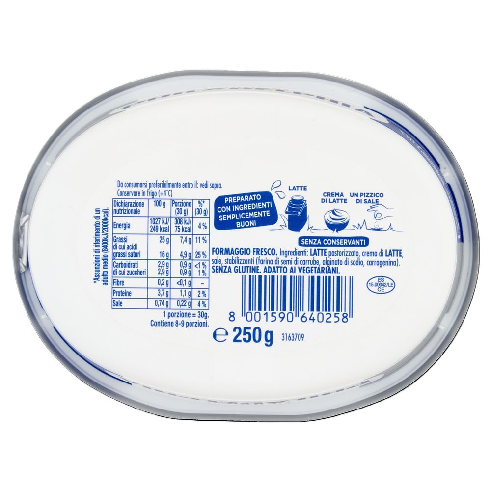 Philadelphia Original Formaggio Fresco cremoso Vaschetta 250g