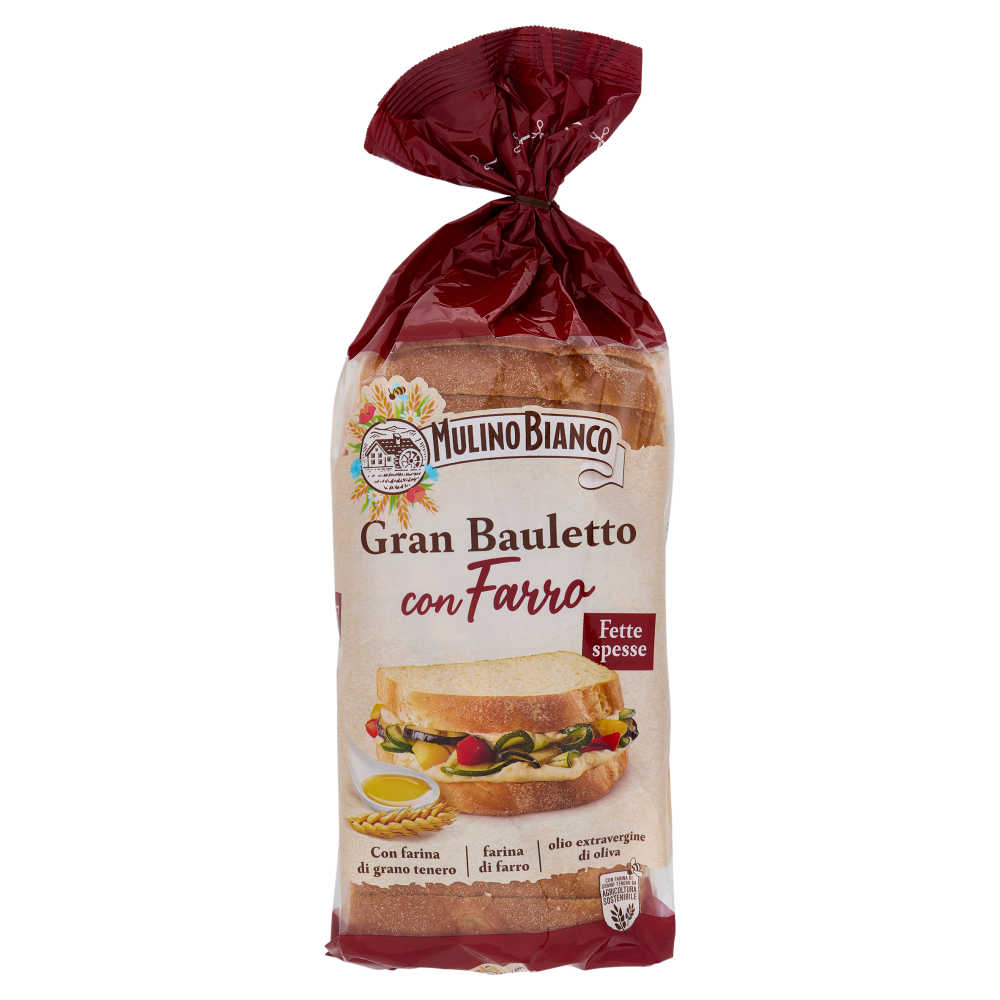 Mulino Bianco Gran Bauletto Pane con Grano Tenero e Farro 500g