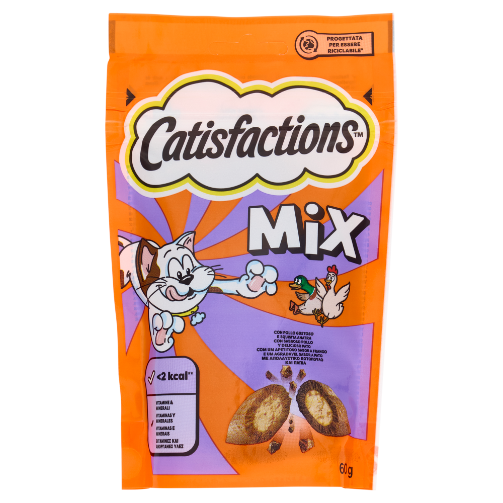Catisfactions Snack Gatto con Pollo & Anatra 60 g