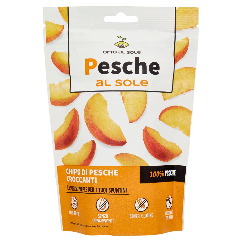 Orto al Sole Pesche al sole Chips di Pesche Croccanti 20 g