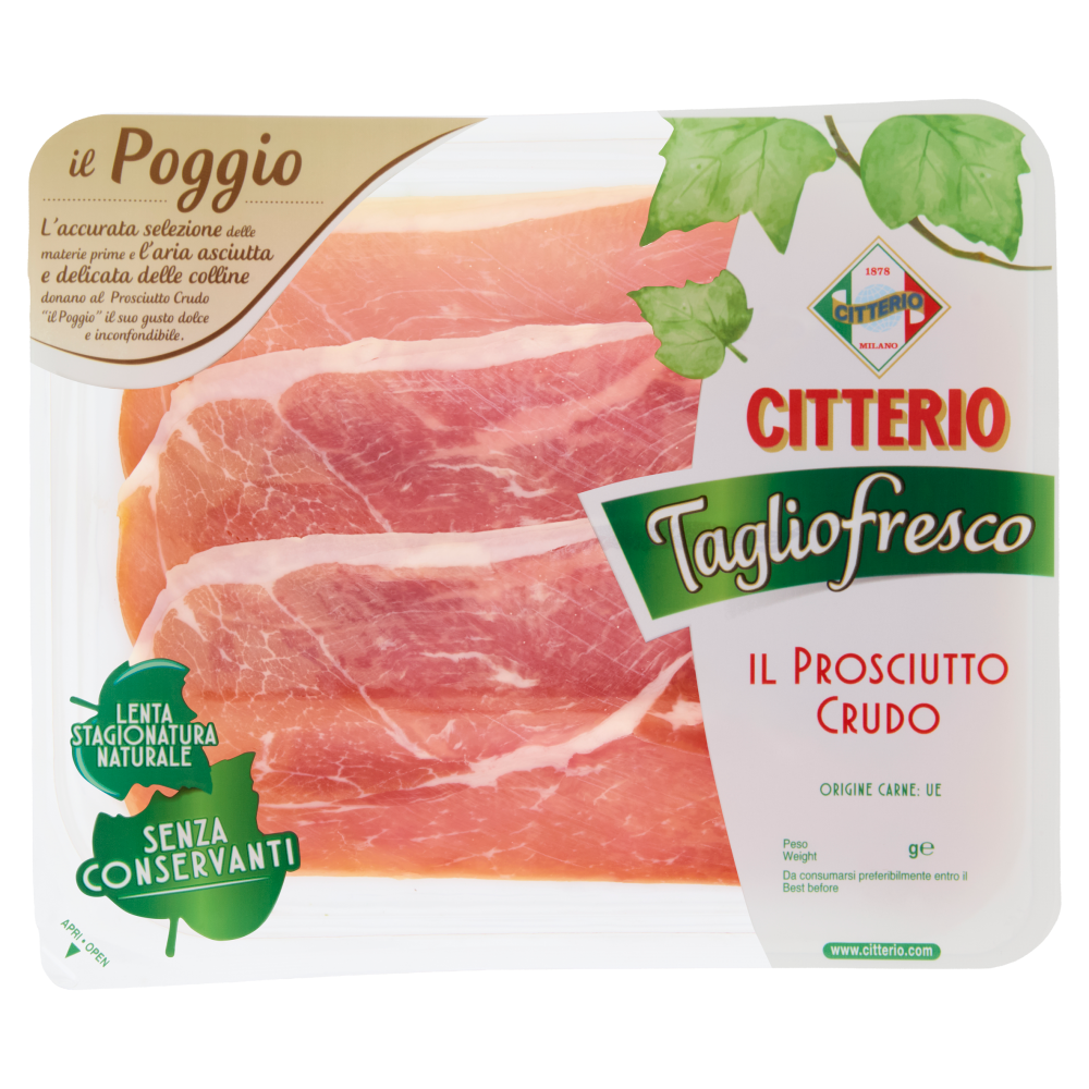 Citterio Tagliofresco il Prosciutto Crudo il Poggio 90 g