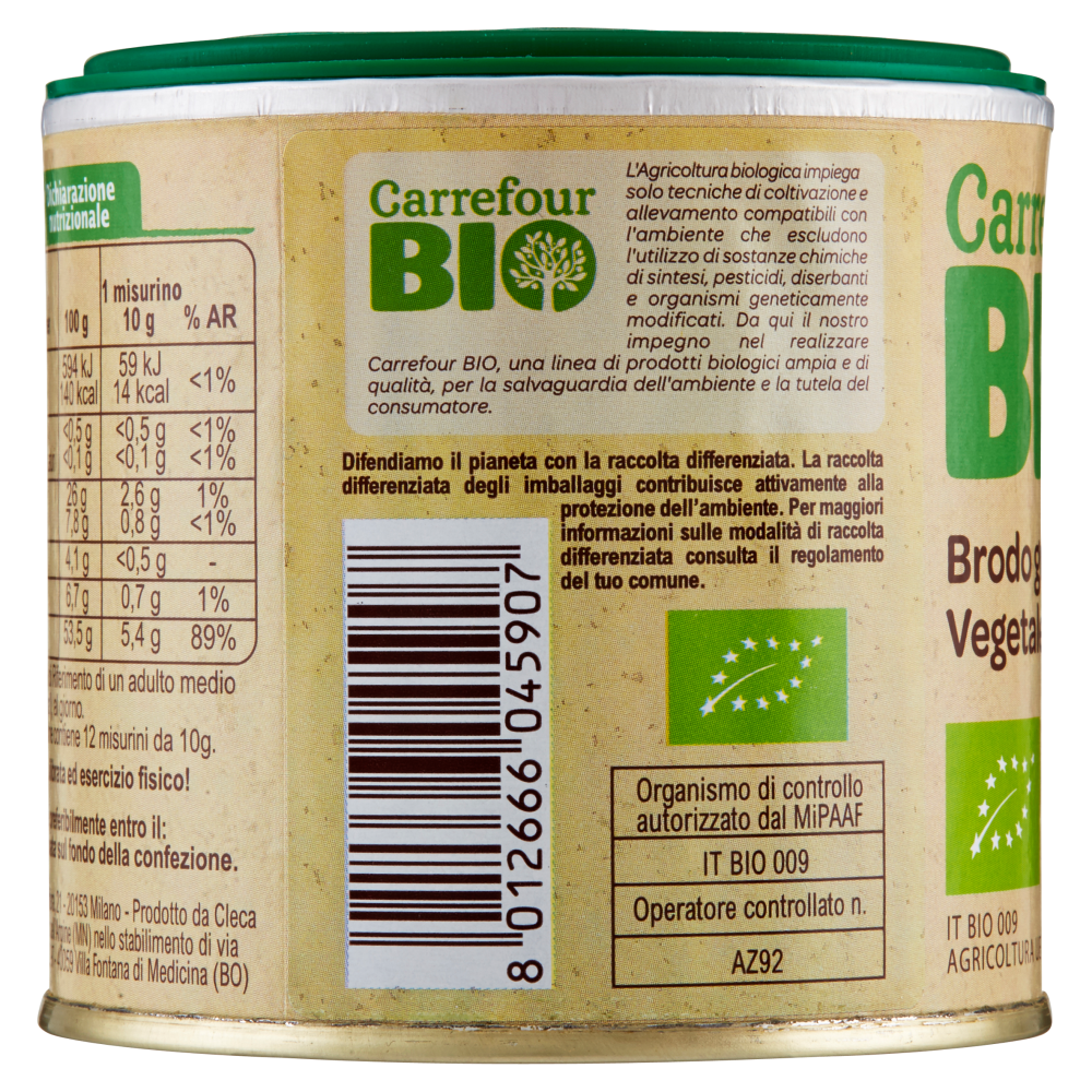 Carrefour Bio Brodo granulare Vegetale biologico 120 g