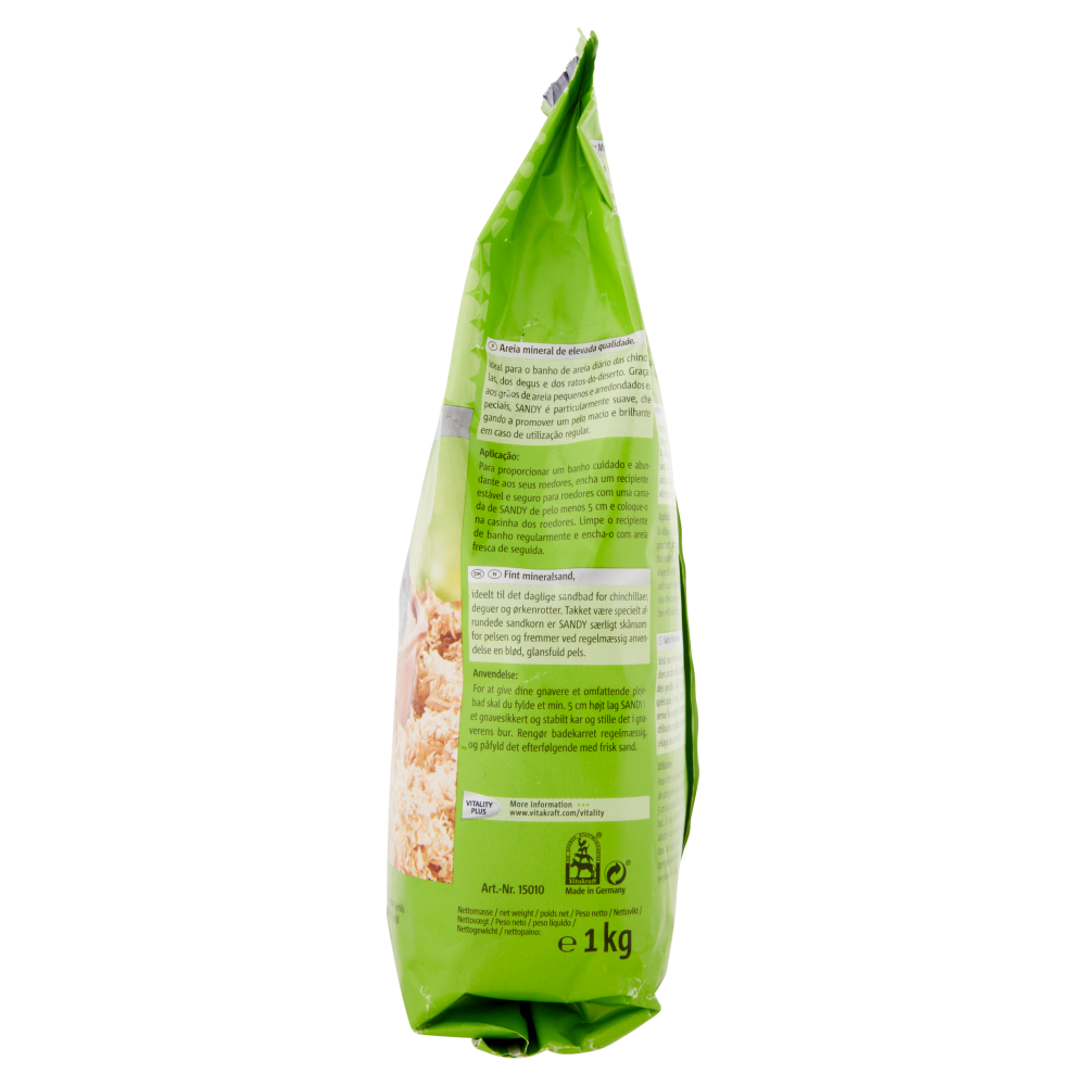 Vitakraft Sandy Sabbia minerale finissima per il bagno di sabbia e per scavare 1 kg