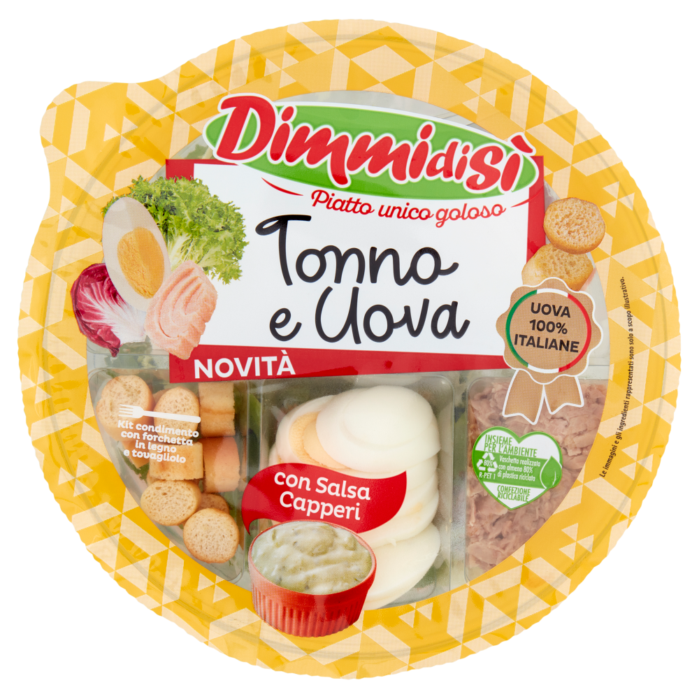 DimmidiSì Piatto unico goloso Tonno e Uova 190 g