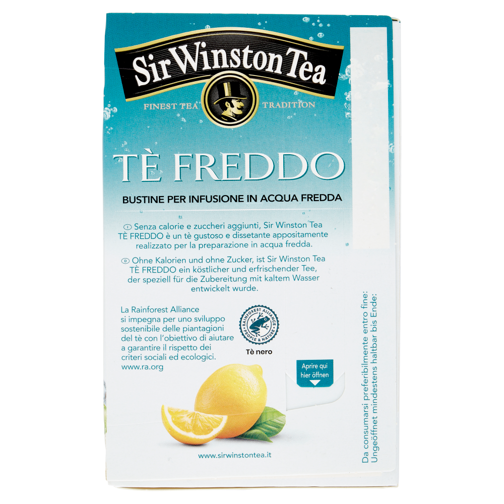Sir Winston Tea Tè Freddo Ice Tea Limone 18 x 2,5 g