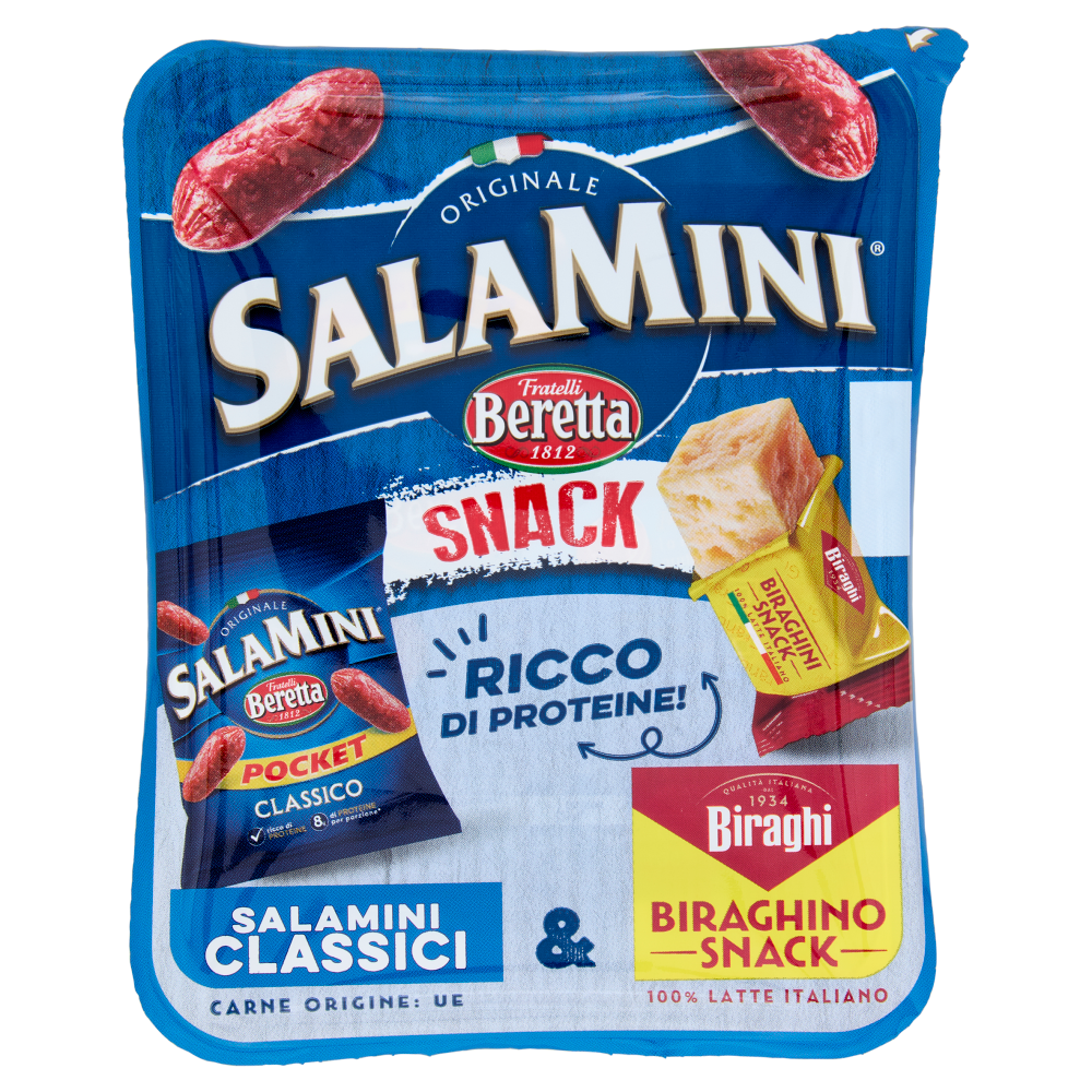 Fratelli Beretta Salamini Snack Salamini Classici & Biraghino Snack 43,67 g
