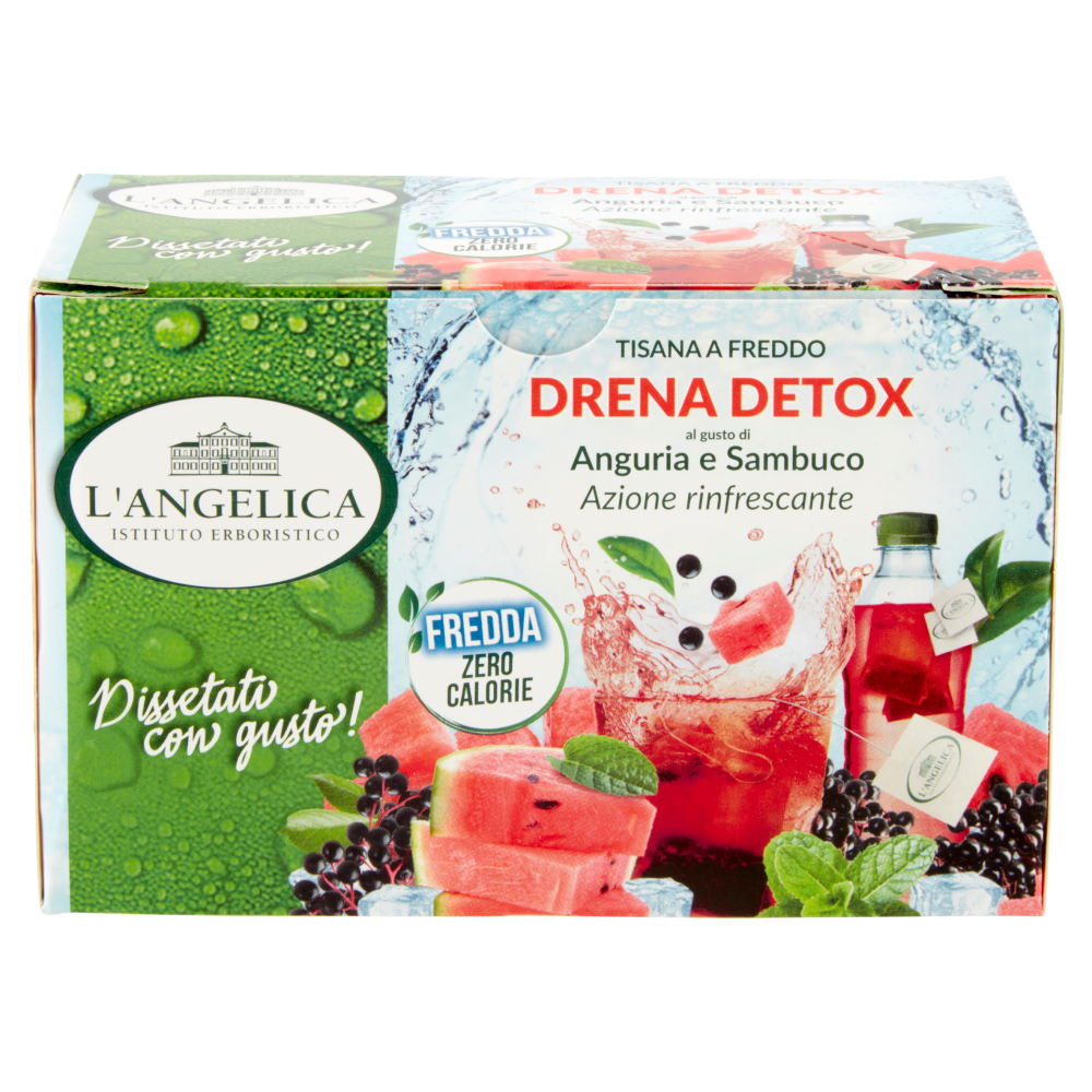 L'Angelica Tisana a Freddo Drena Detox 18 Filtri 36 g