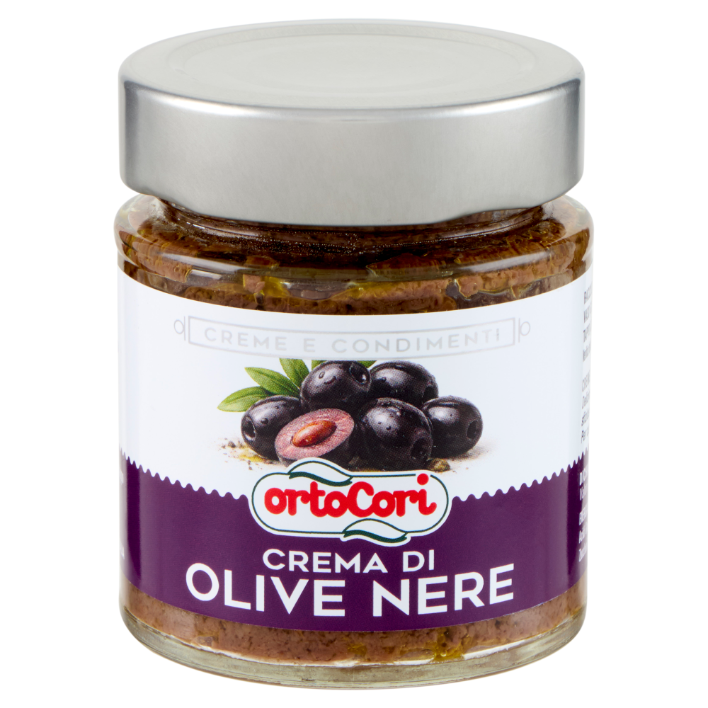 ortoCori Creme e Condimenti Crema di Olive Nere 130 g