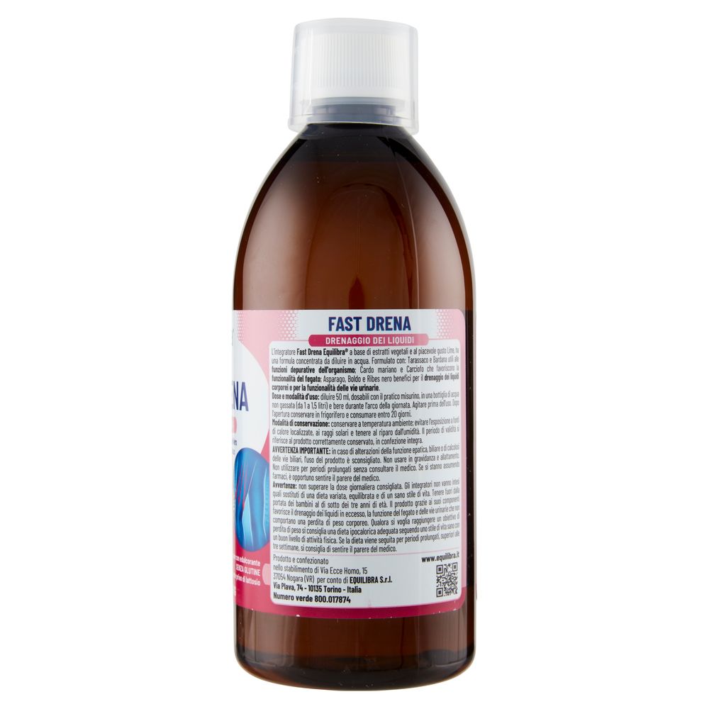 Equilibra Fast Drena Drenaggio dei Liquidi 500 ml