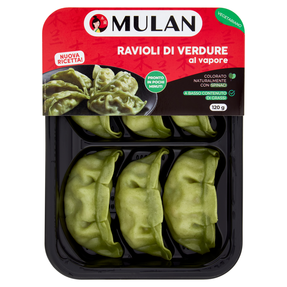 Mulan Ravioli di Verdure al vapore 120 g