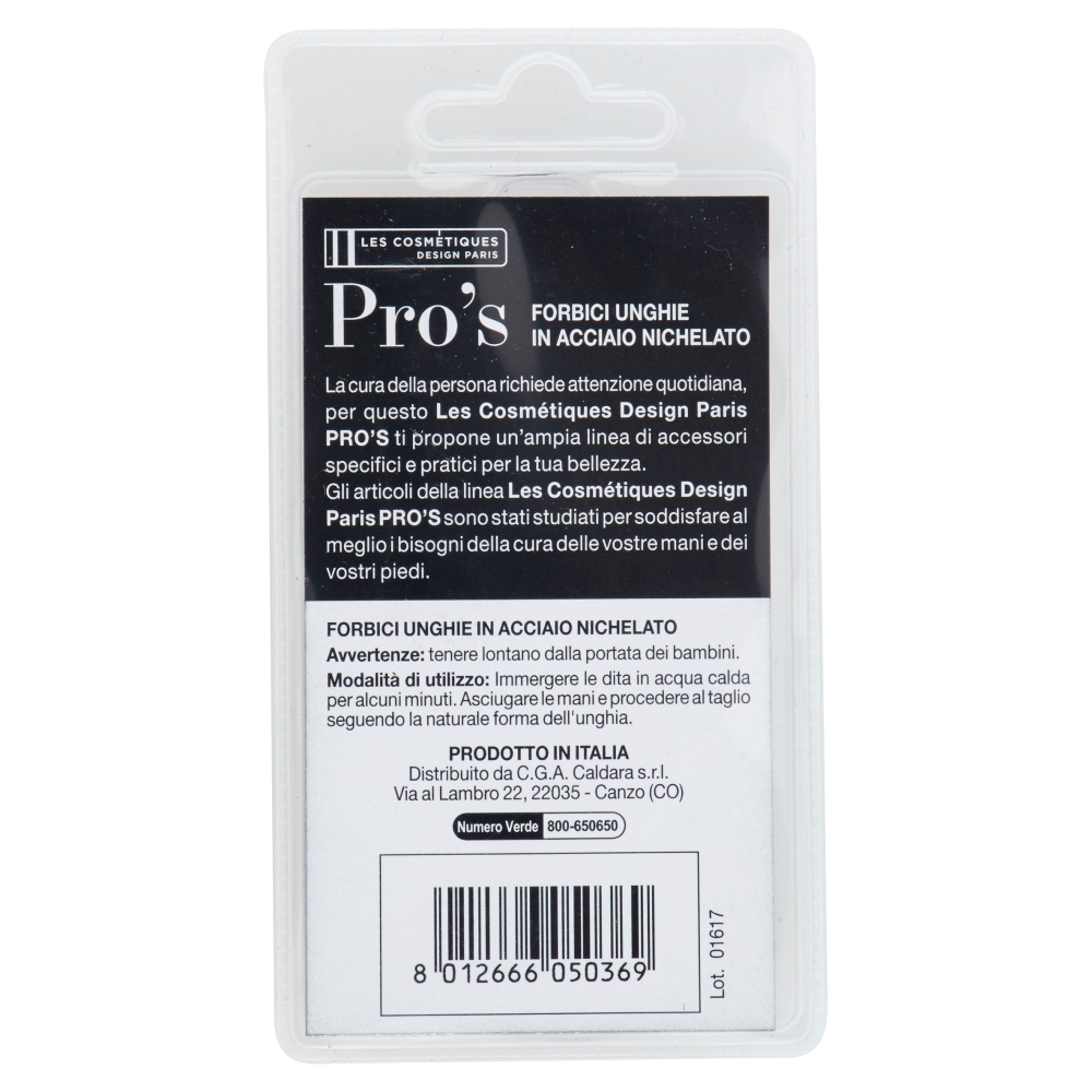 Pro's Forbici Unghie in Acciaio Nichelato