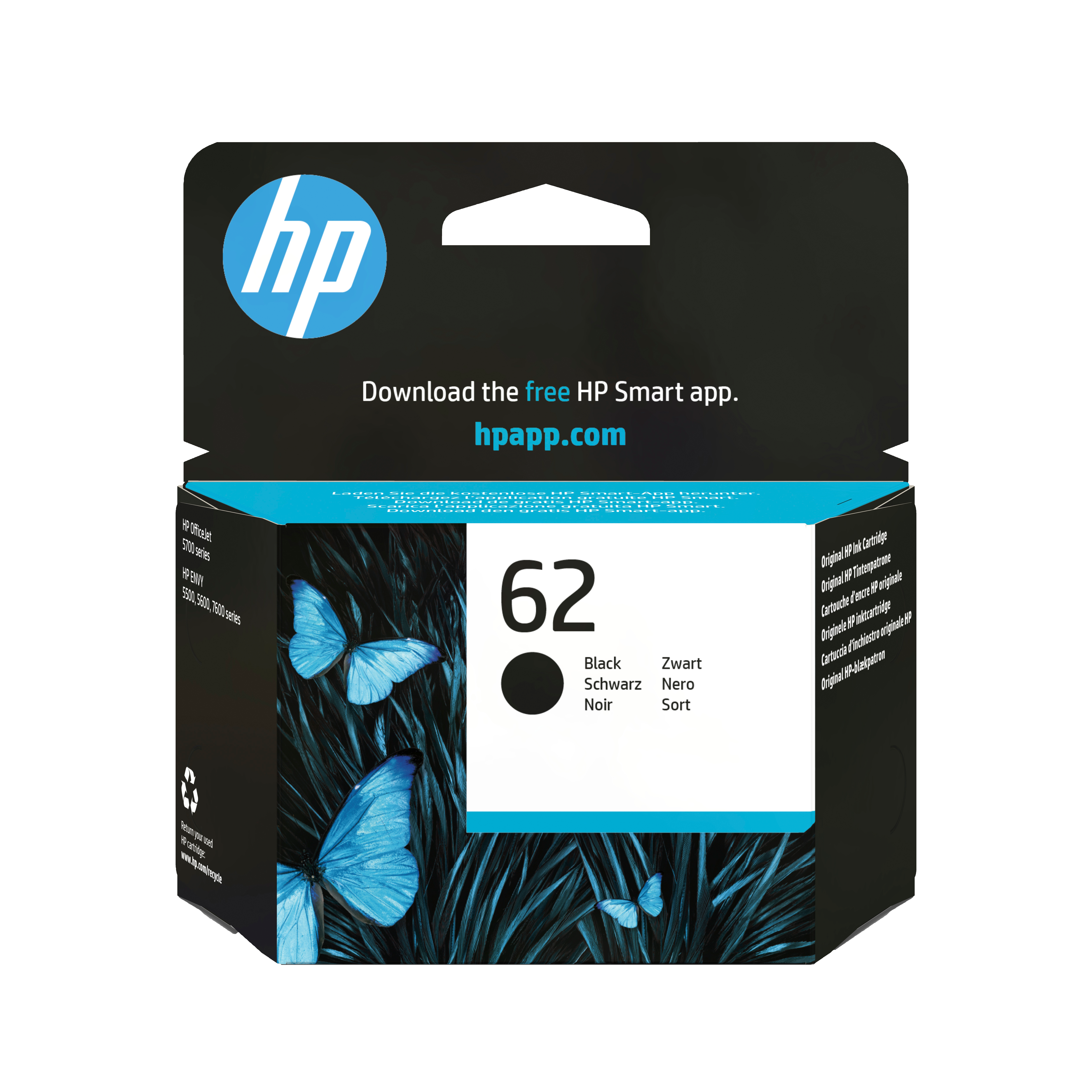 HP Cartuccia originale inchiostro nero 62