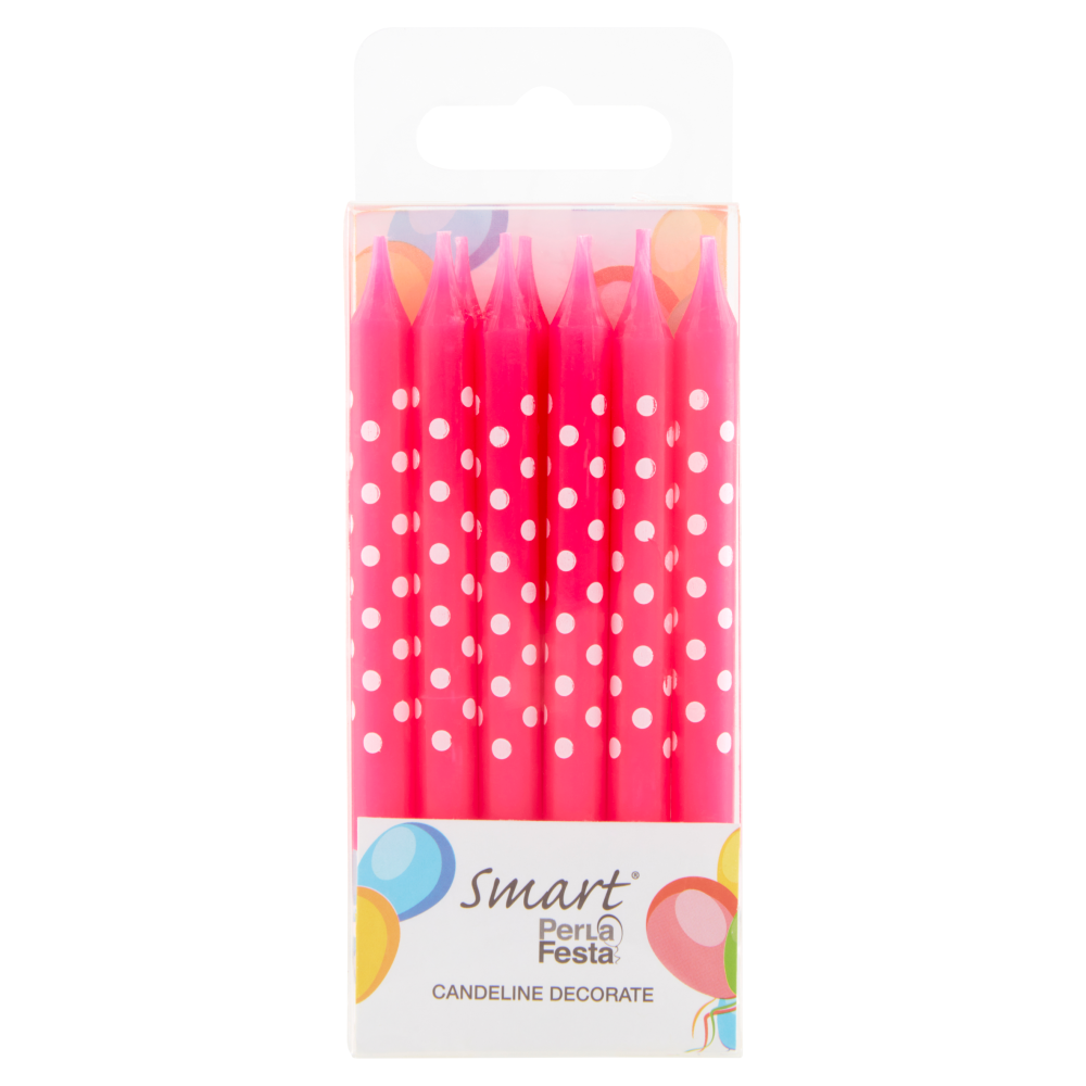 Smart PerLa Festa Candeline Decorate 12 pz