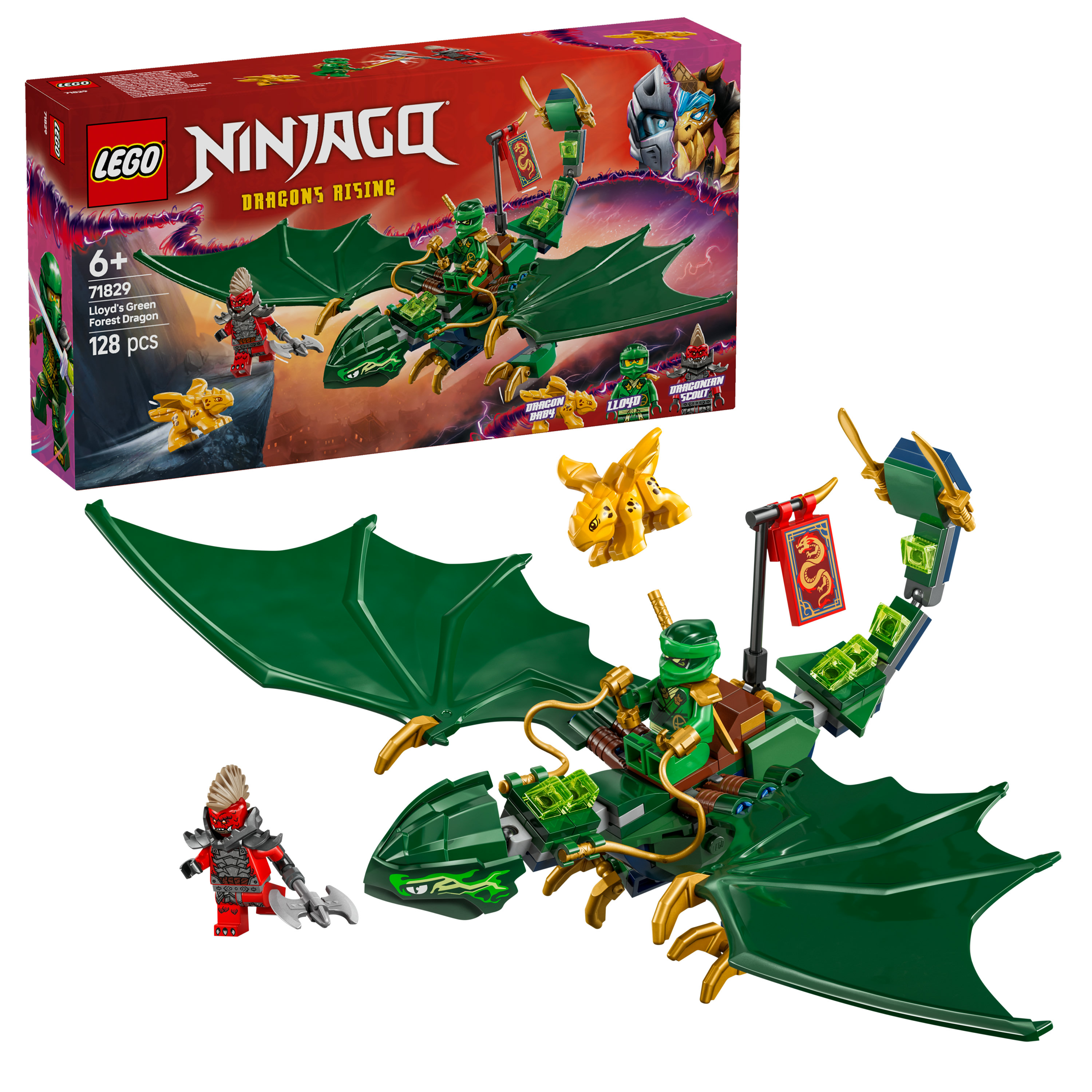 LEGO NINJAGO Drago della foresta verde di Lloyd