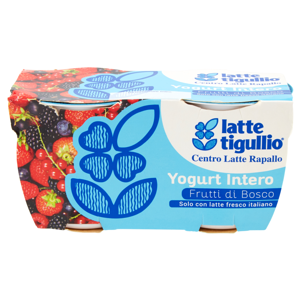 latte tigullio Yogurt Intero Frutti di Bosco 2 x 125 g