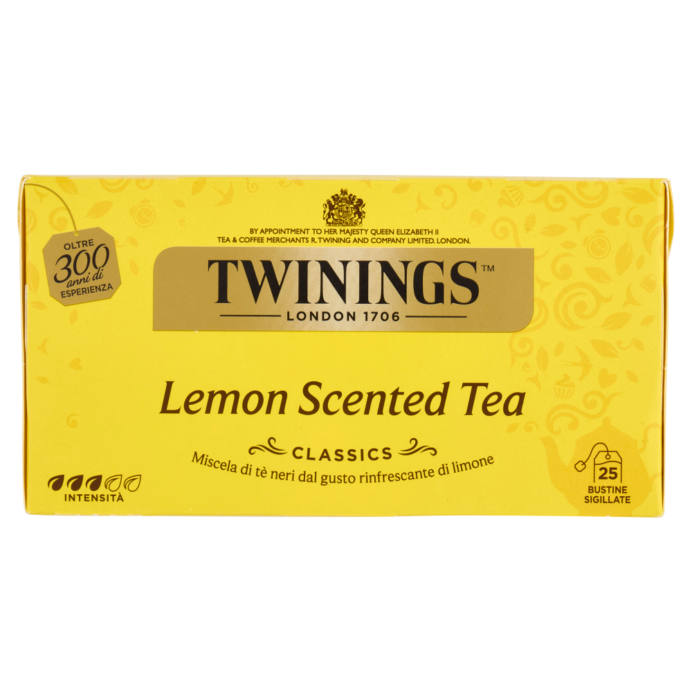 Twinings Lemon Scented Tea Tè Nero 25 filtri The 50 g