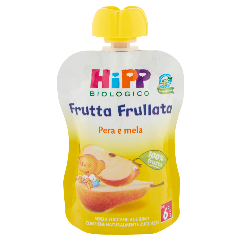 HiPP Biologico Frutta Frullata Pera e mela 90 g