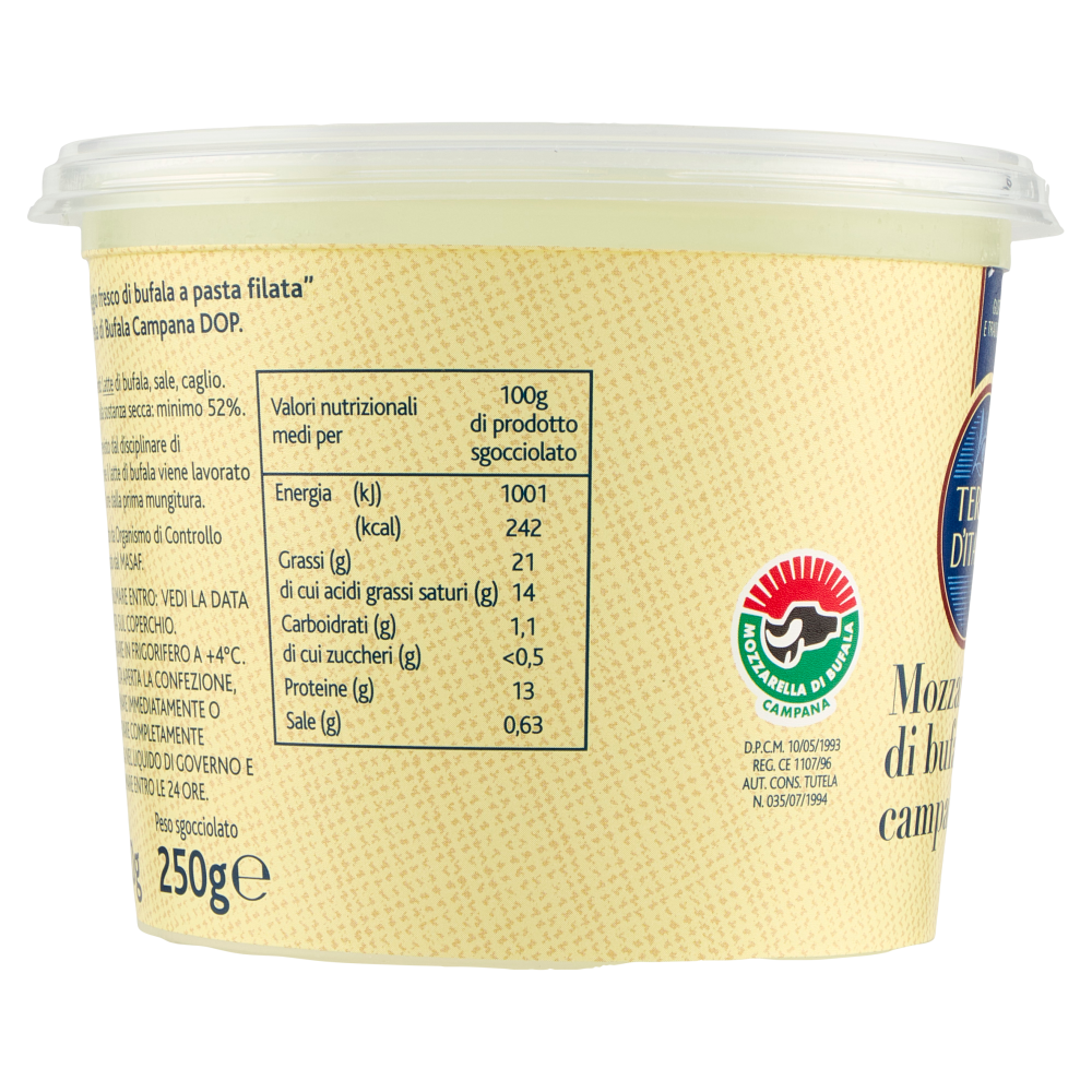 Terre d'Italia Mozzarella di bufala campana DOP 250 g