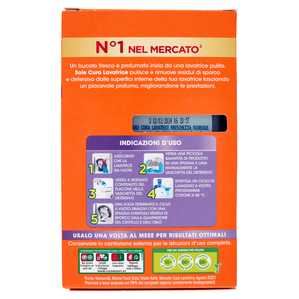 Sole Freschezza Floreale Cura Lavatrice 250 ml