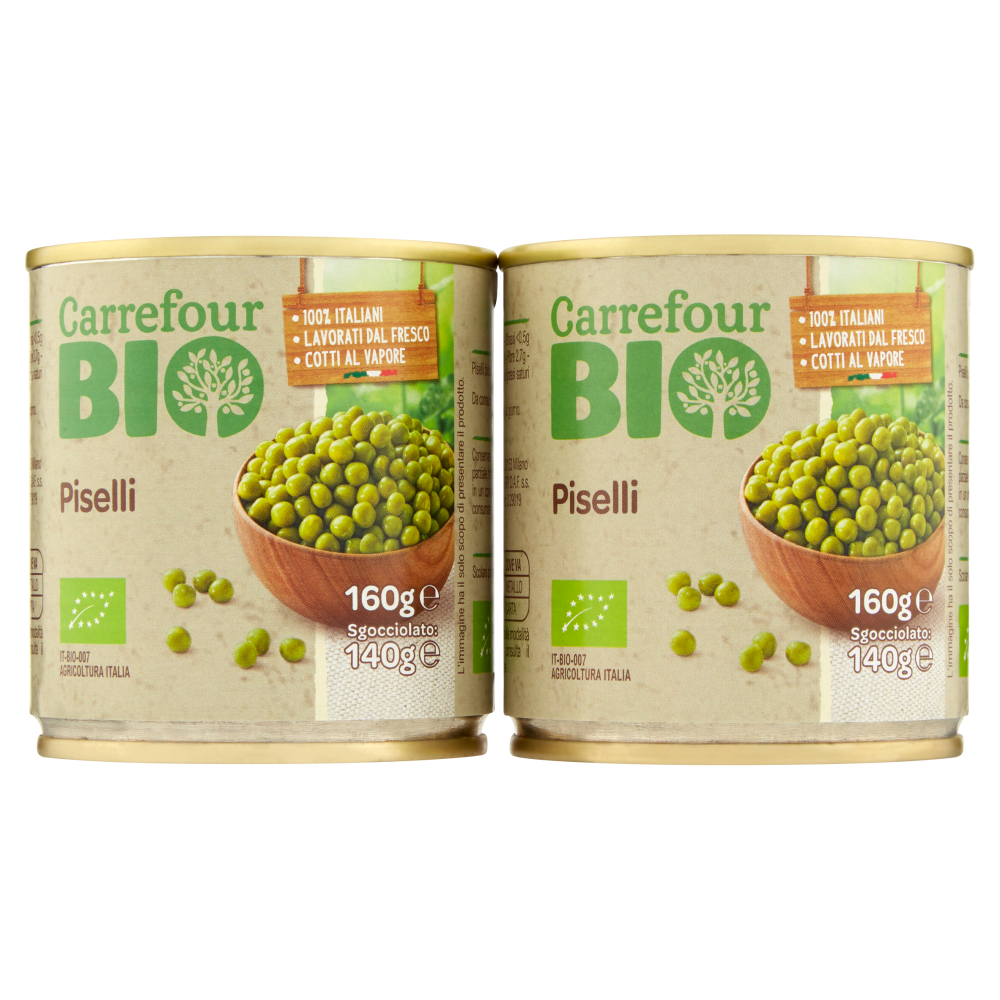 Carrefour Bio Piselli 2 x 160 g