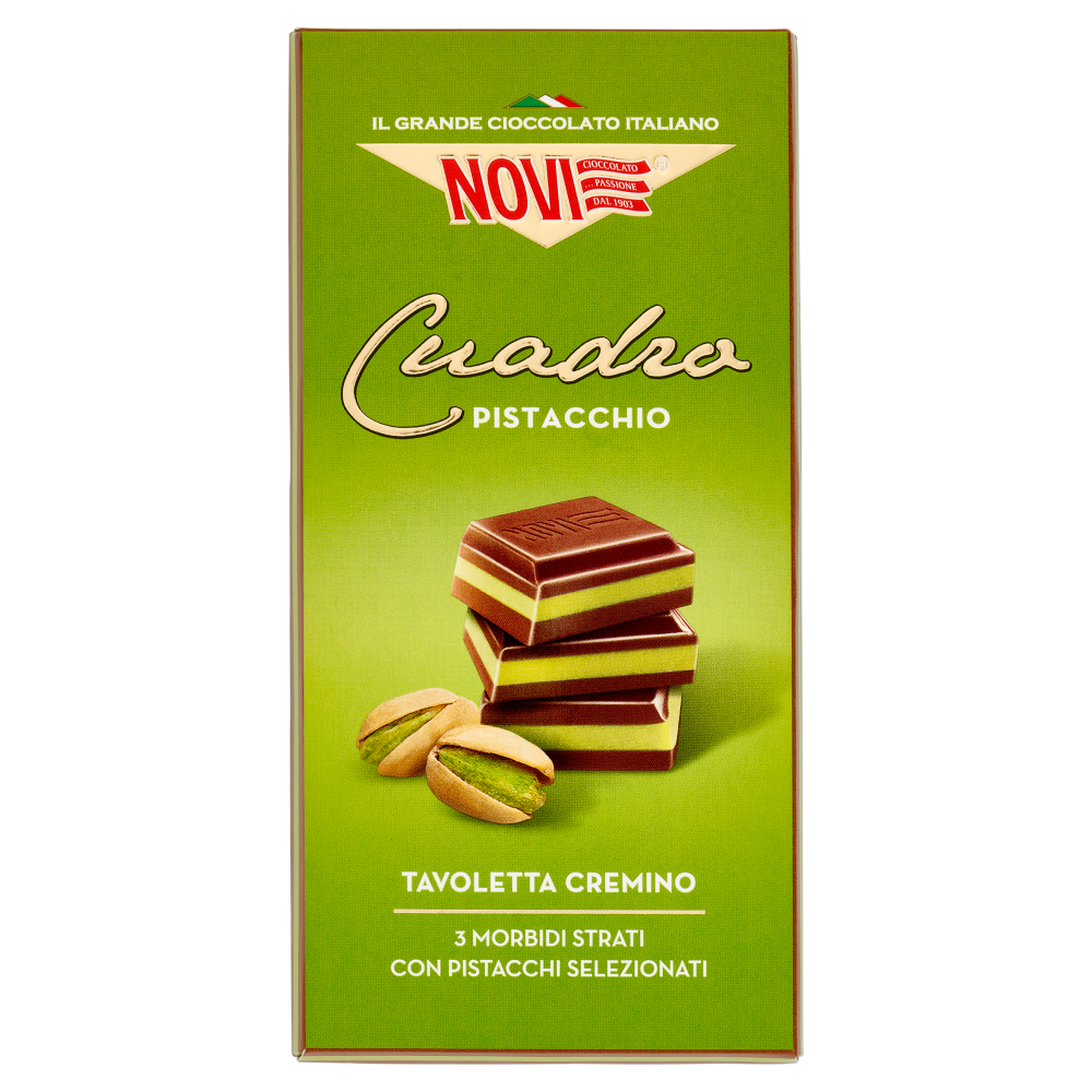 Novi Cuadro Pistacchio Tavoletta Cremino 110 g