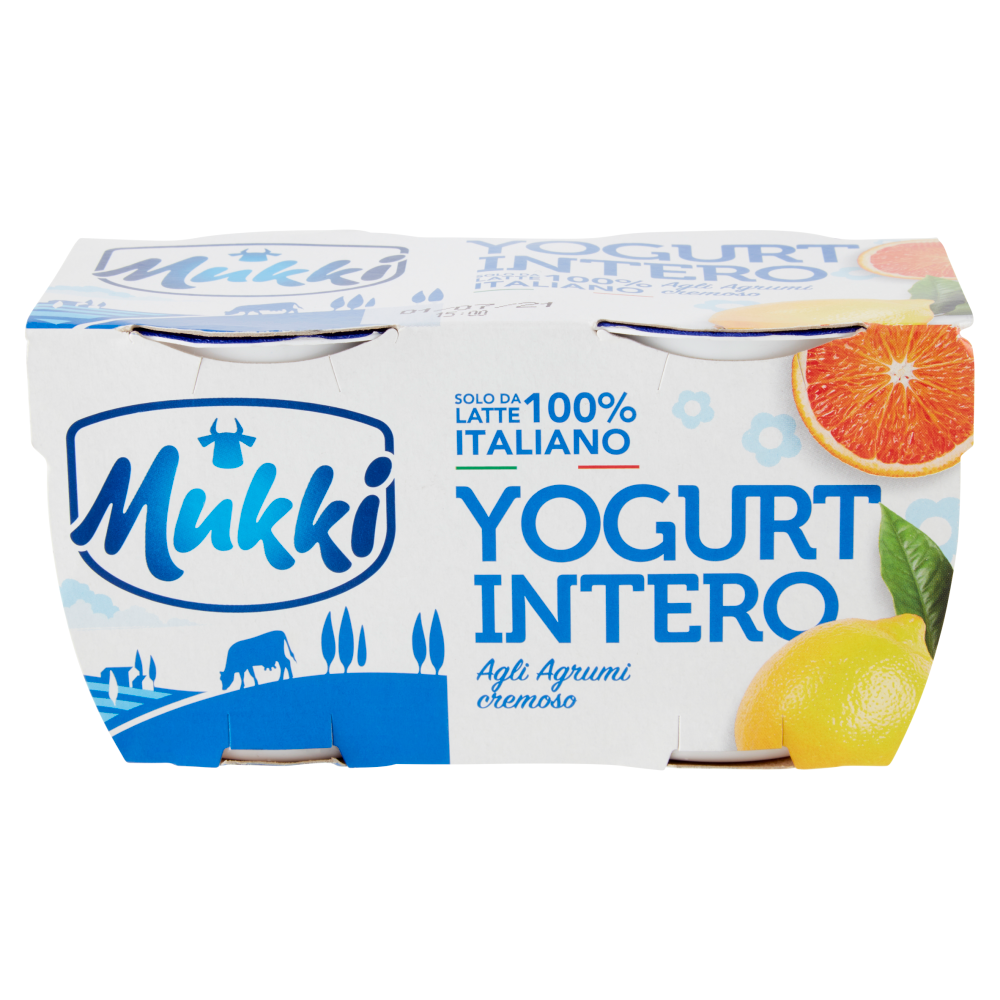 Mukki Yogurt Intero agli Agrumi cremoso 2 x 125 g